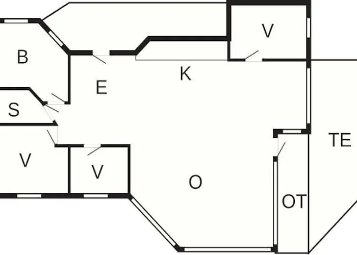 6 Person In Bjert-by Traum Prázdninový dům Binderup Strand